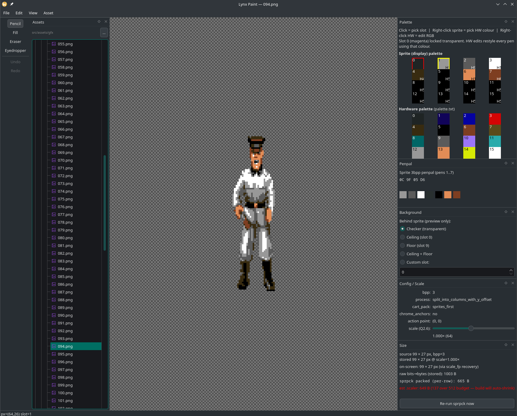 Custom Lynx sprite editor