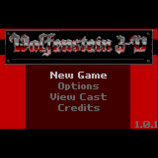 Wolfenstein 3D title screen on the Atari Lynx